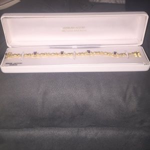 Genuine Amethyst Diamond Accent Bracelet